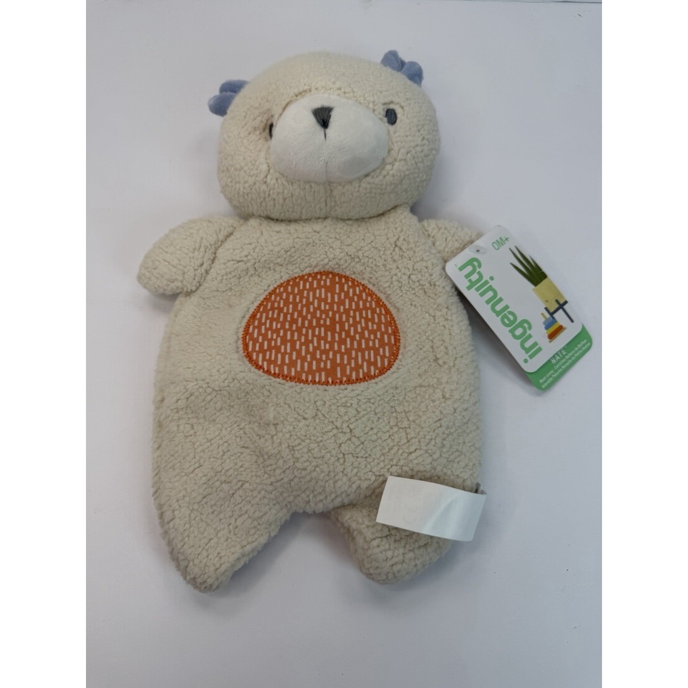 Ingenuity Nate Teddy Bear Premium Soft Plush Soothing Bean‎ Bag Lovey Security